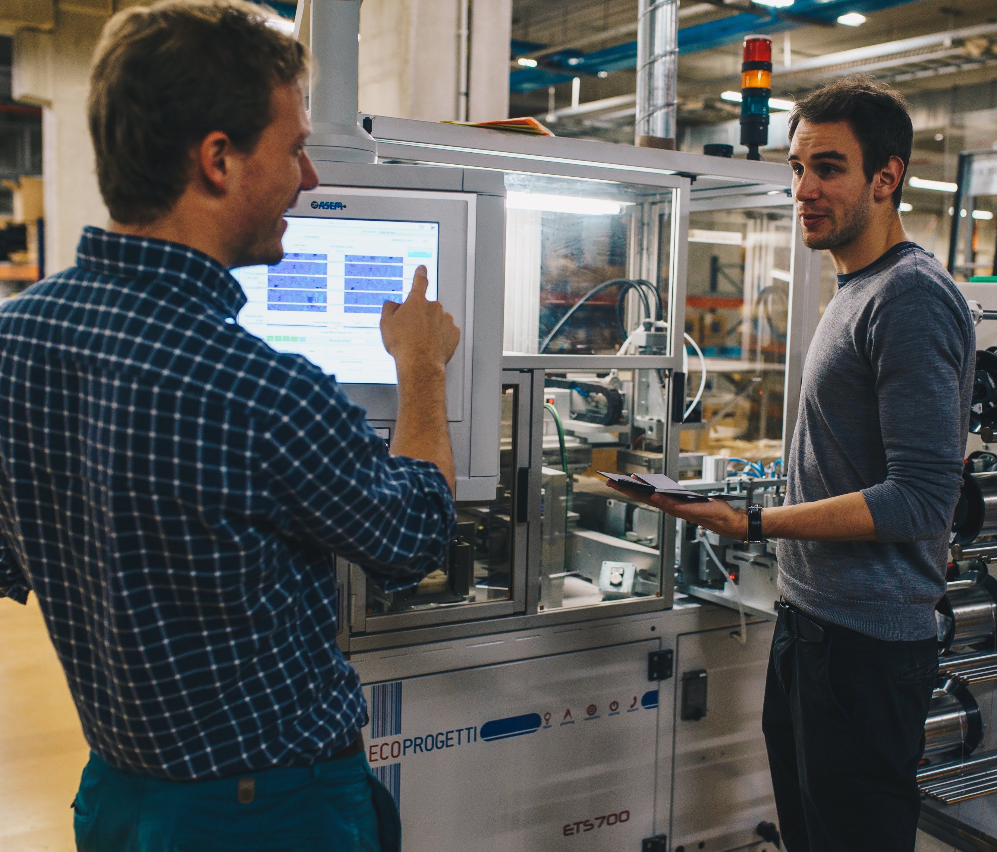 our two engineers and co-founders brainstorming for our next solar gadget