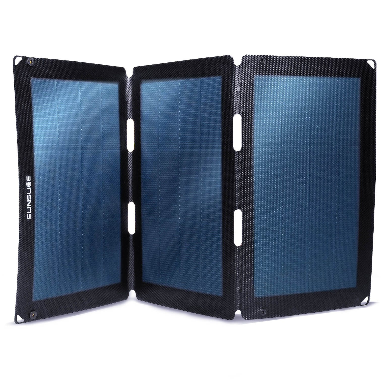 leistungsstarkes solar-ladegerät fusion flex24 auf weißem hintergrund