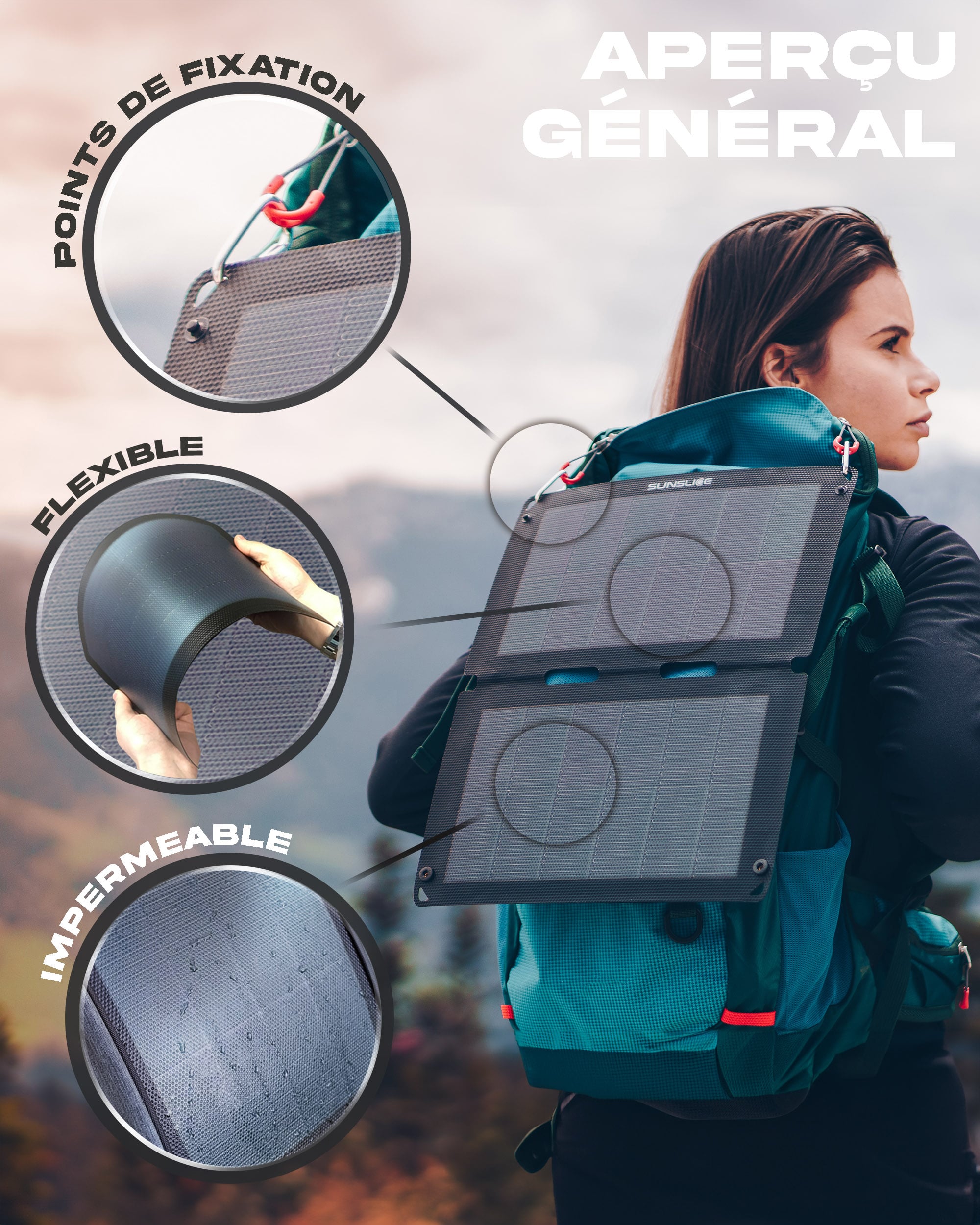Fusion FLEX 12 Watts - Panneau solaire portable - Sunslice