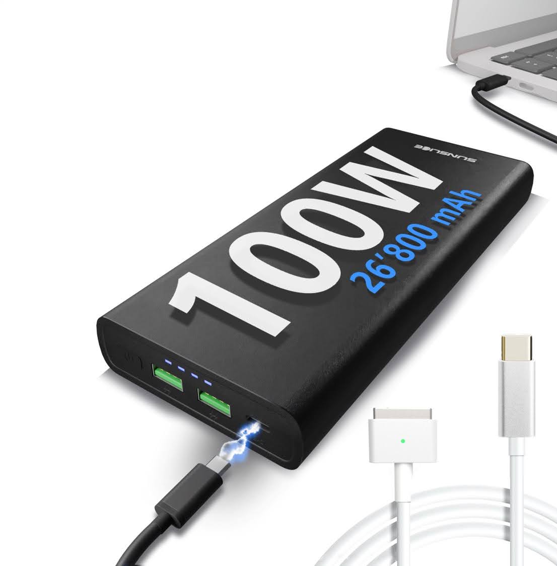 Gravity 100 Watt - Power Bank voor Laptop - Sunslice