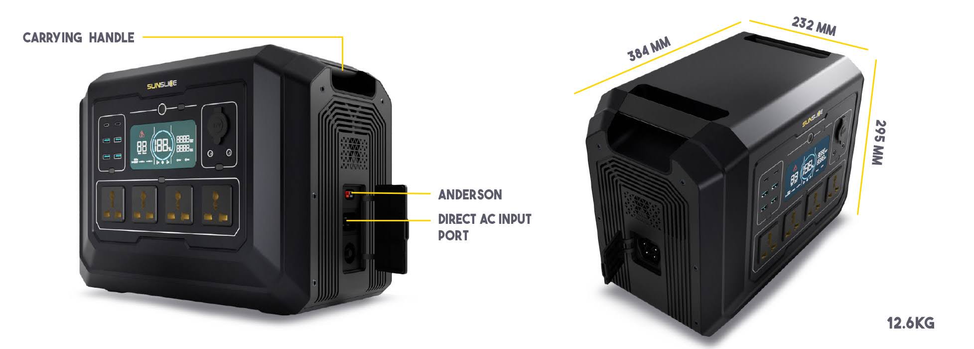 Gravity 1024Wh - 2000W Portable Solar Power Generator