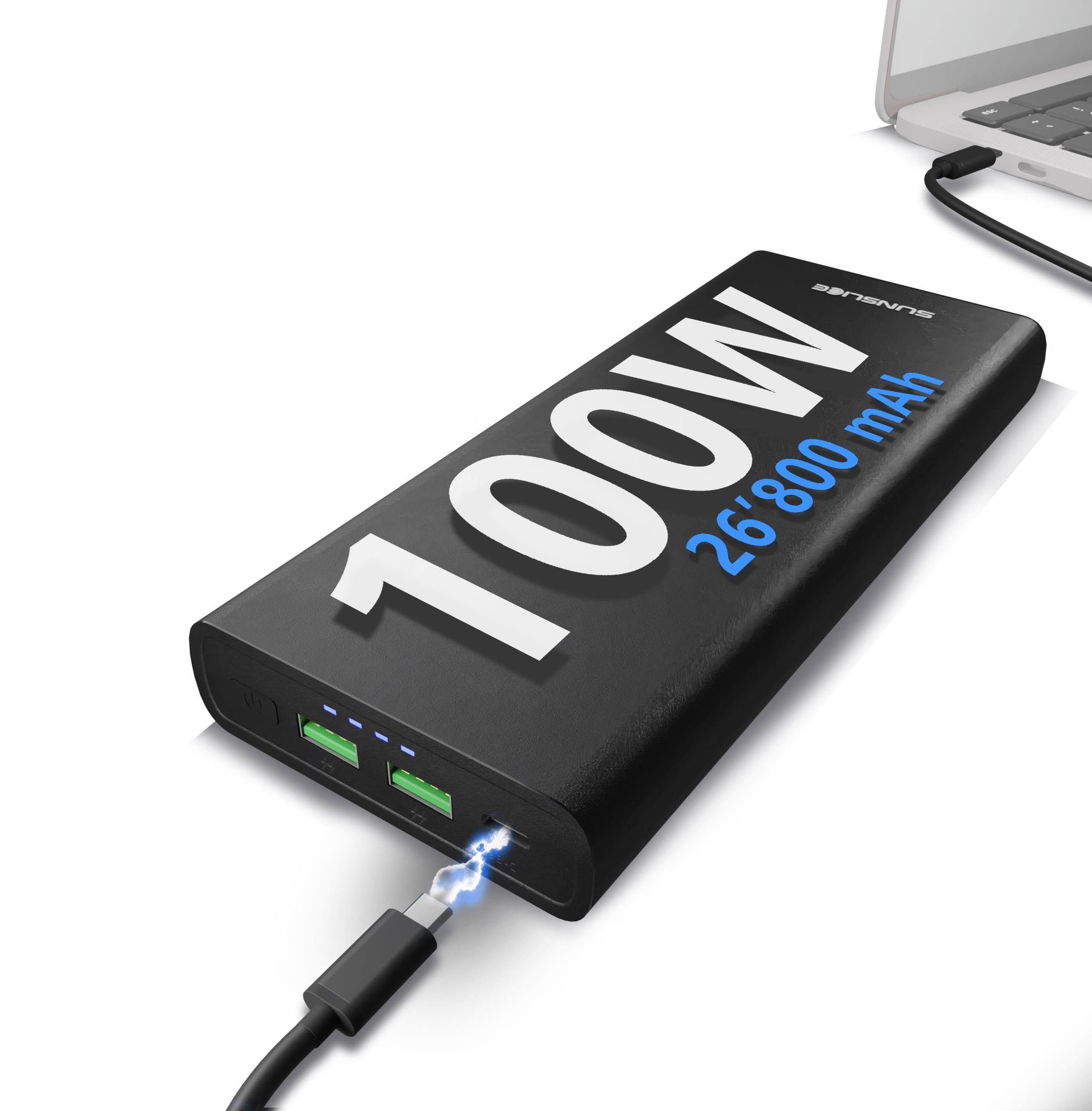 Gravity 100 Watt - Power Bank voor Laptop - Sunslice