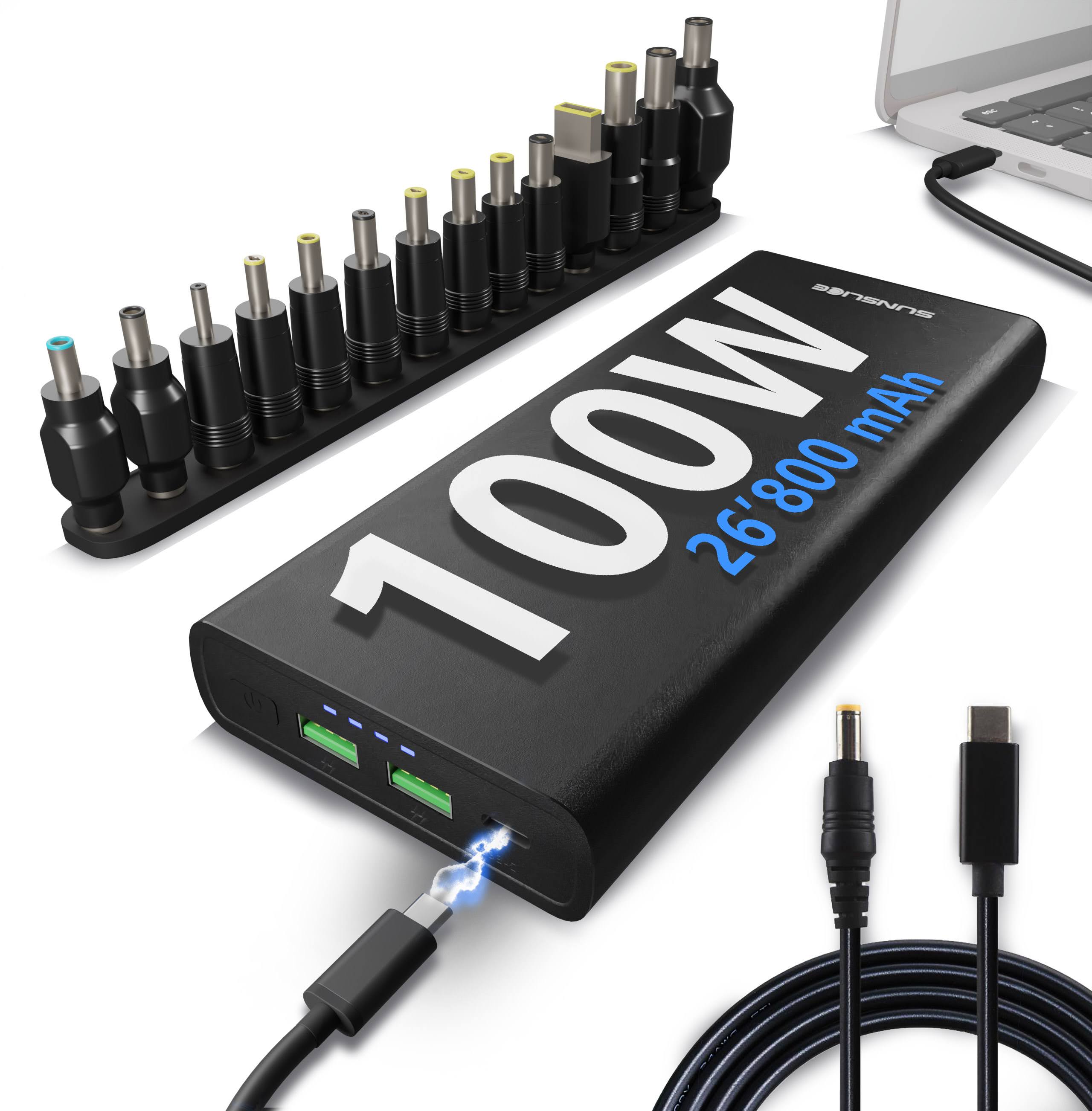 Gravity 100 Watt - Power Bank voor Laptop - Sunslice