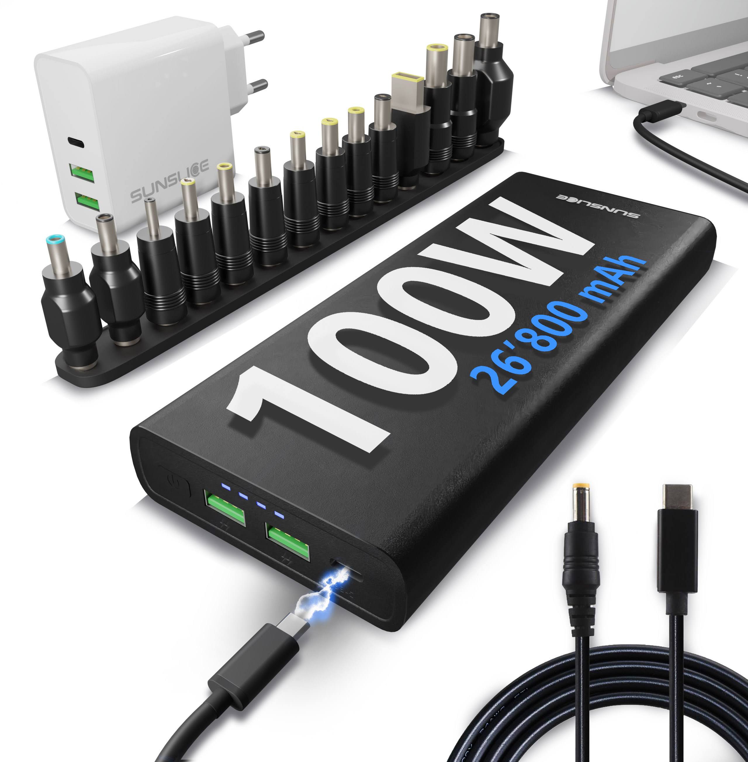 Gravity 100 Watt - Power Bank voor Laptop - Sunslice