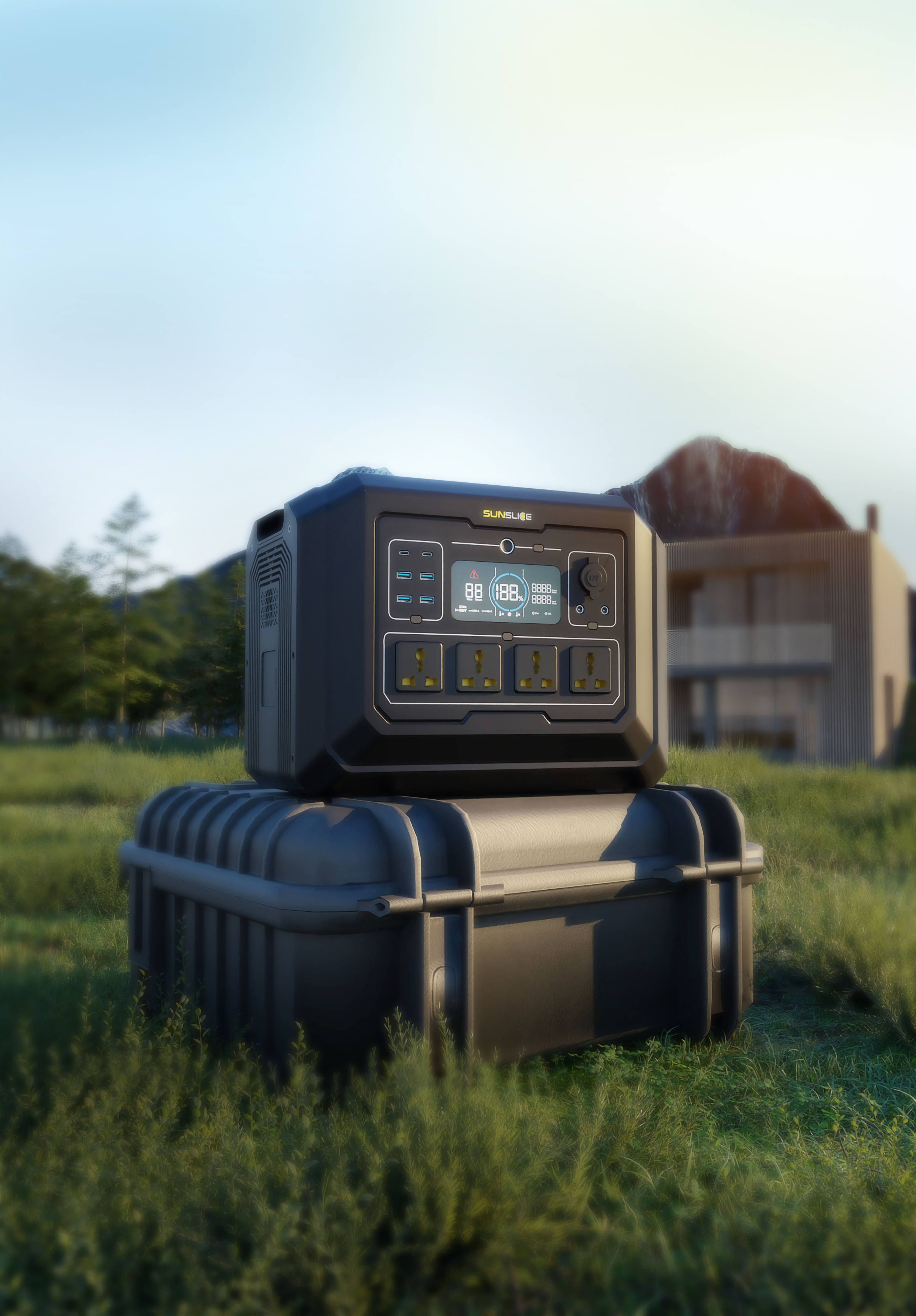 Gravity 1024Wh - 2000W Portable Solar Power Generator - Sunslice