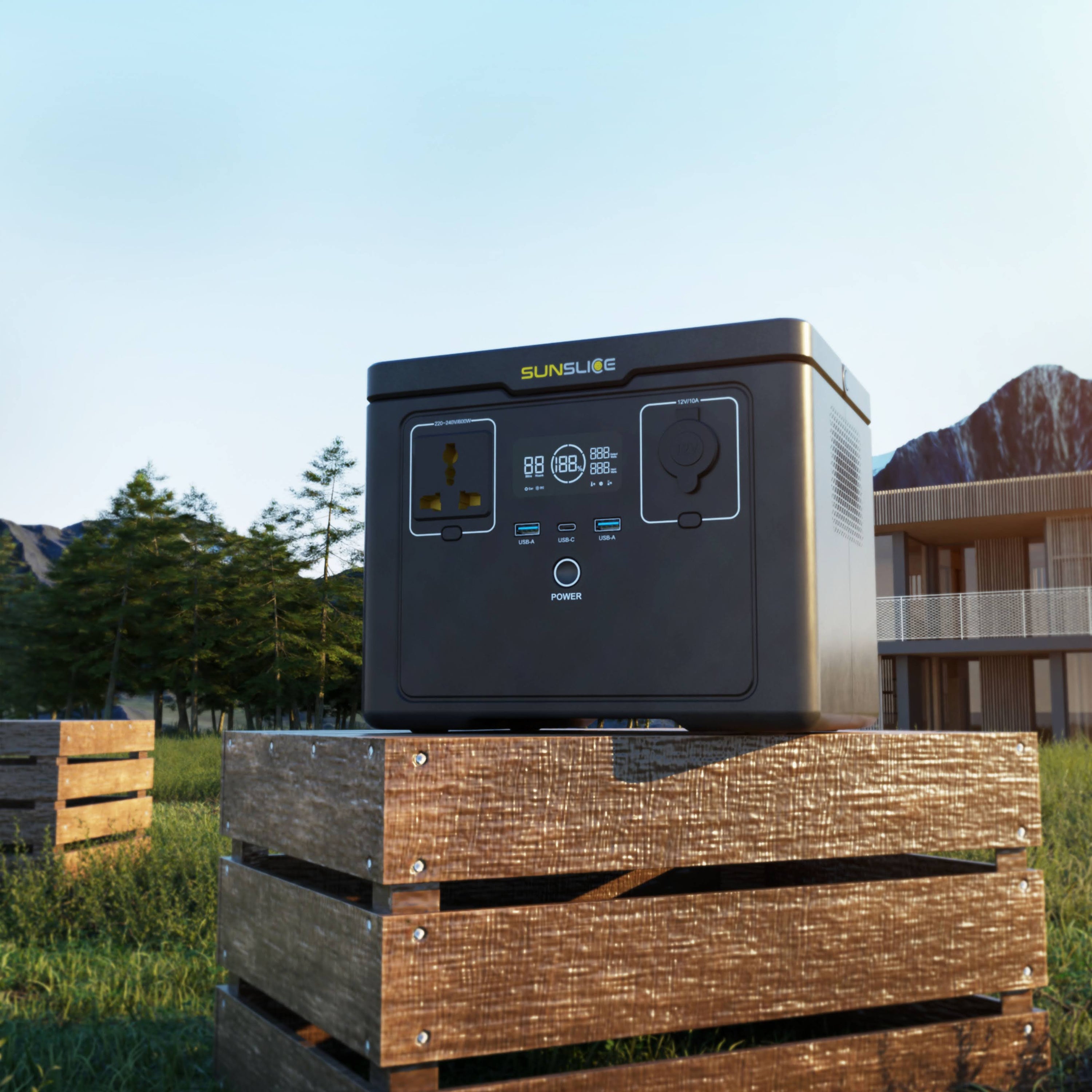 Gravity 512Wh - 600W Portable Solar Power Generator - Sunslice