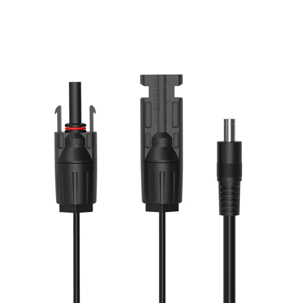 FlexSolar Adaptateur Câble 4 En 1 Pour Panneaux Solaires Et Centrales Électriques - 14AWG, 2M, Connecteurs MC4 DC8 XT60