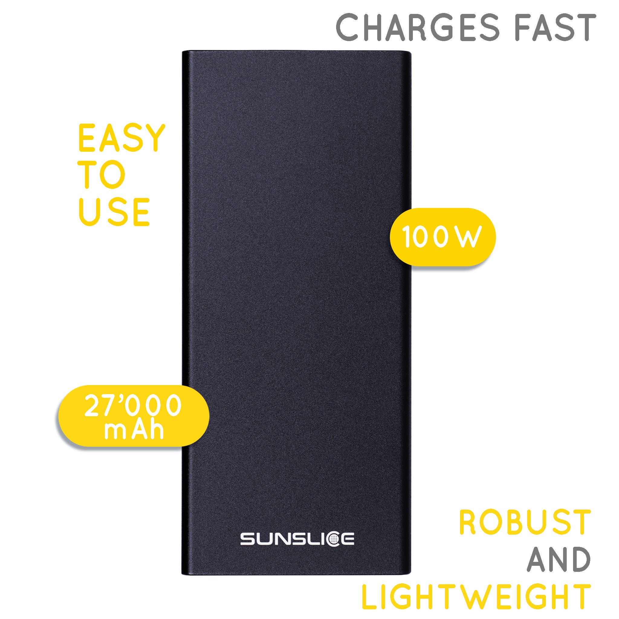 Power bank Garvity 27 Capacity: 27000 mAh. Total Max Output : 100W