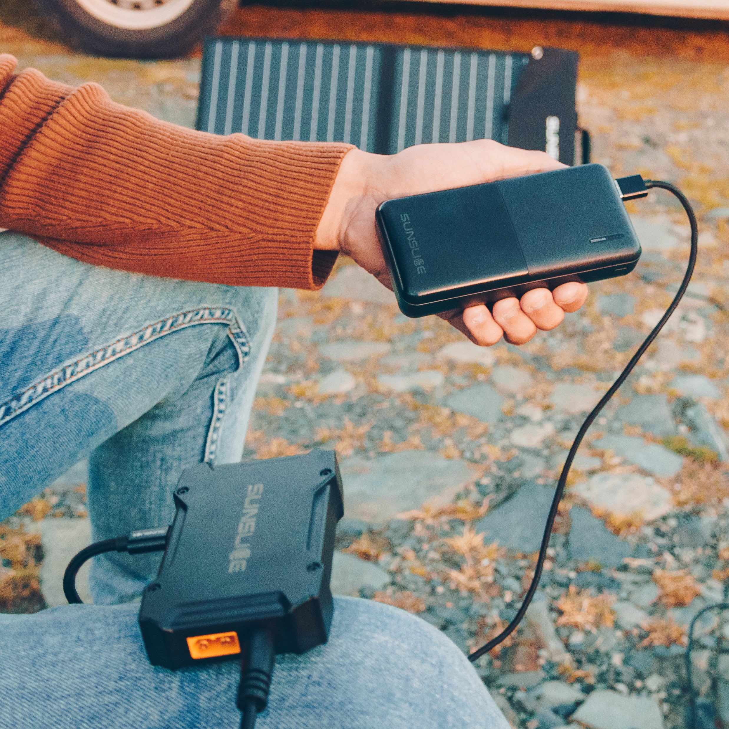Boîte de jonction - Solaire vers USB-A & USB-C (36-42V) - Sunslice