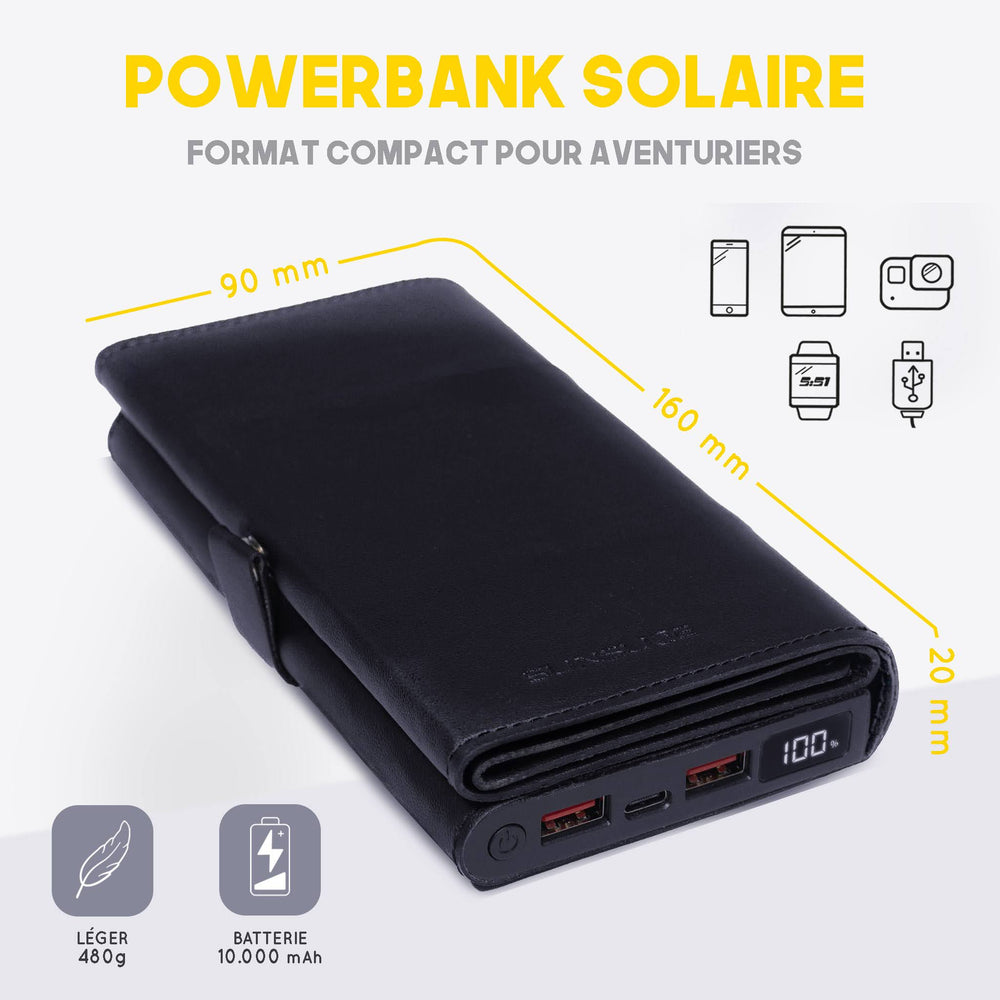 Caractéristiques techniques de la batterie externe solaire Electron