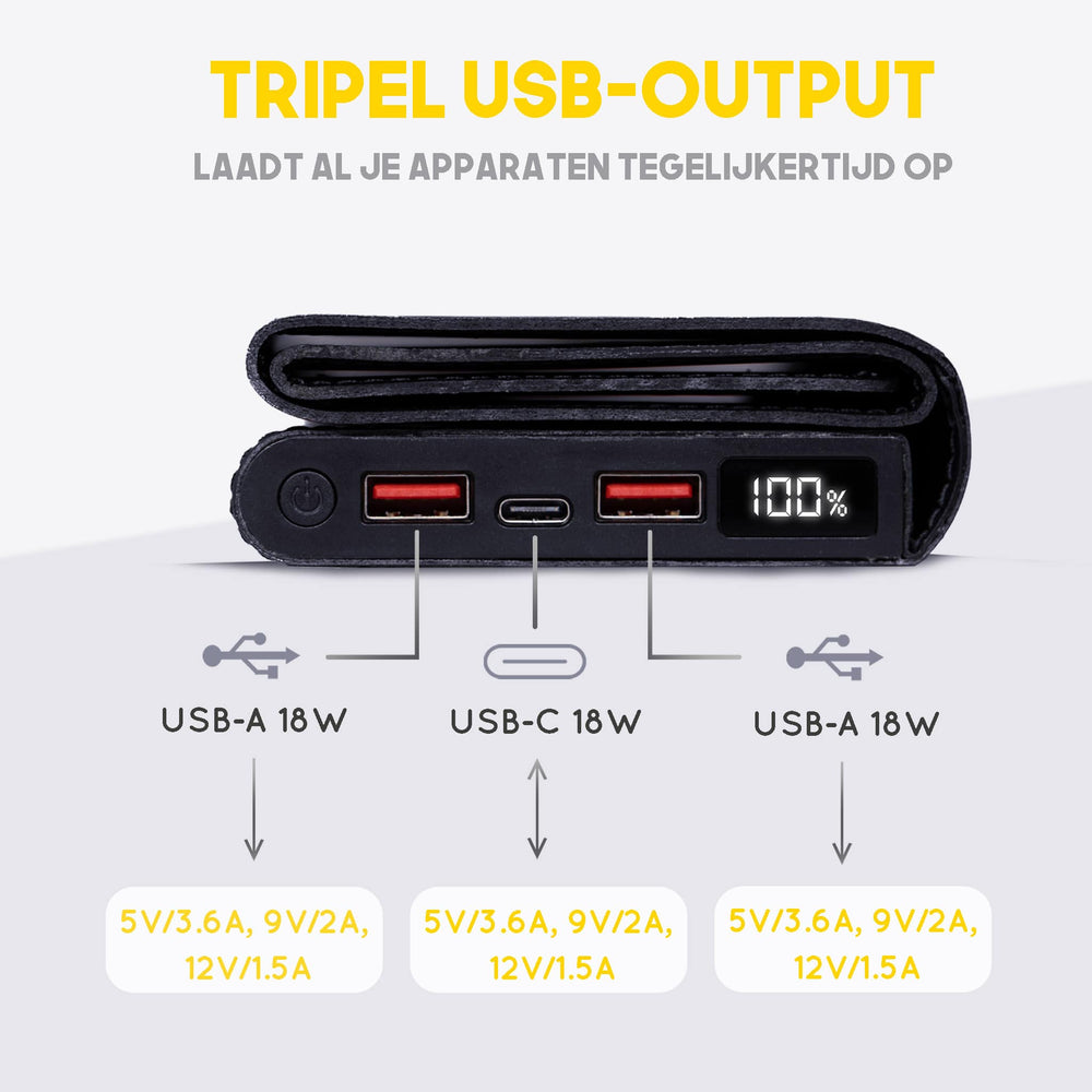 Electron powerbank met USB-poort technische specificaties
