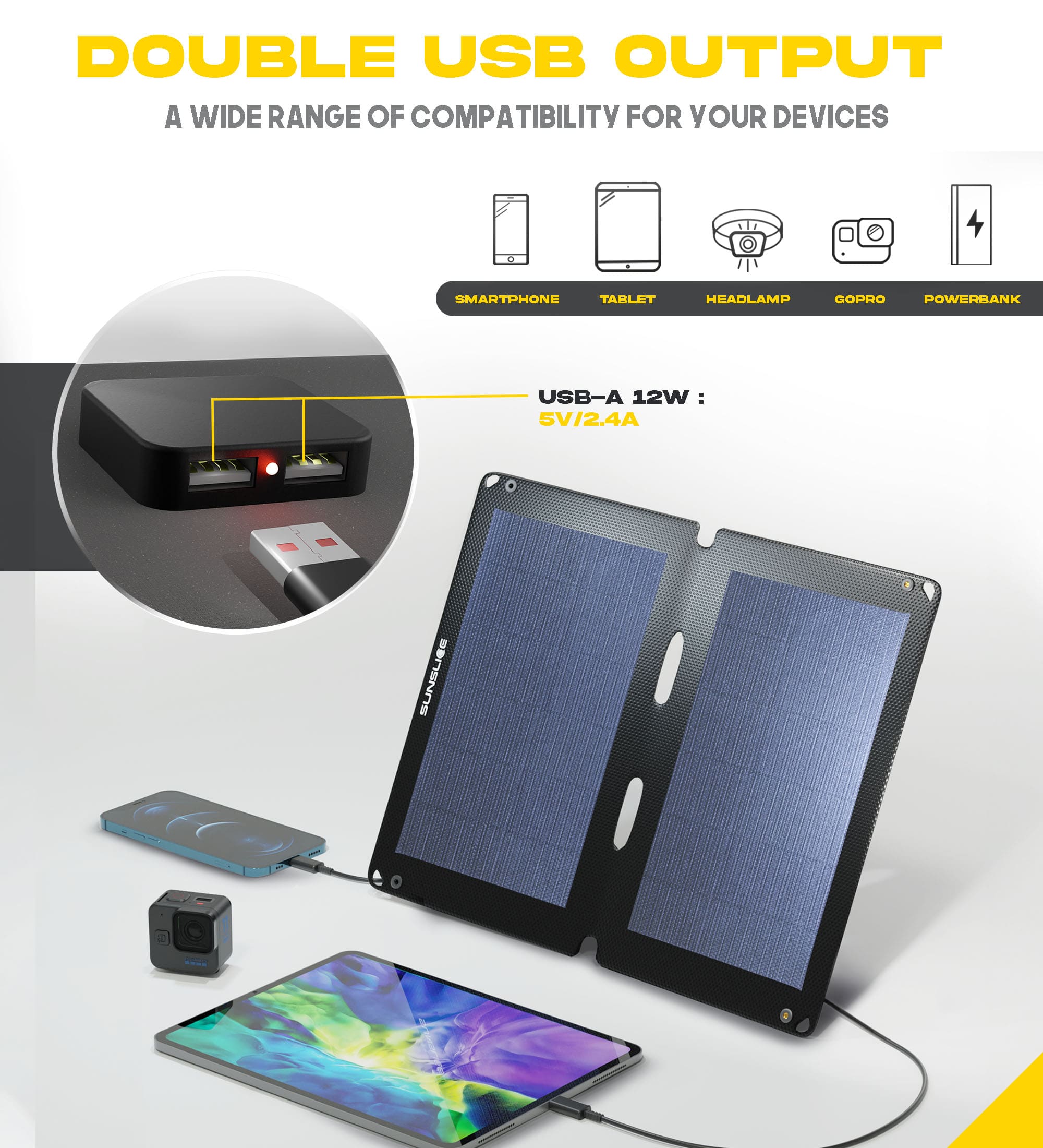Fusion FLEX 12 Watts - Portable Solar Panel