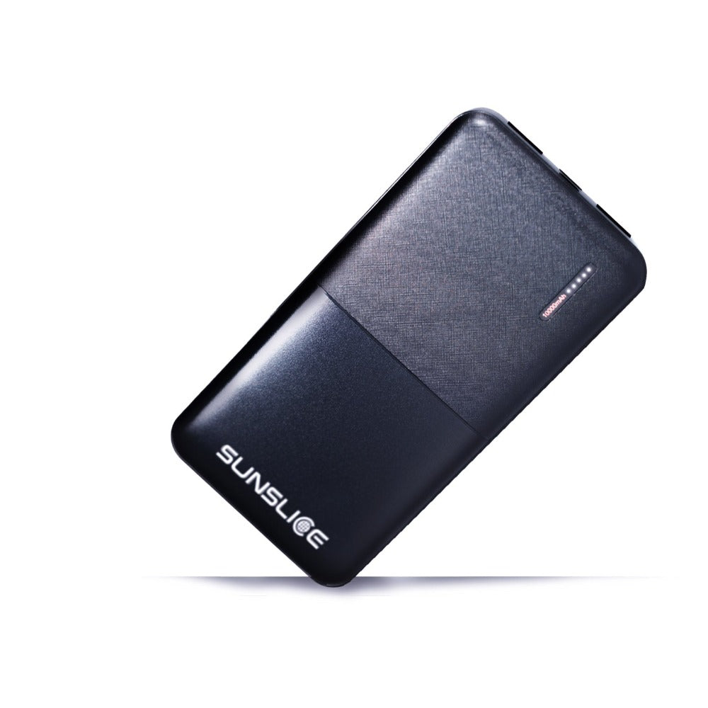 Gravity 10'000 mAh - Fast Portable Batterie Externe - Sunslice sur fond blanc