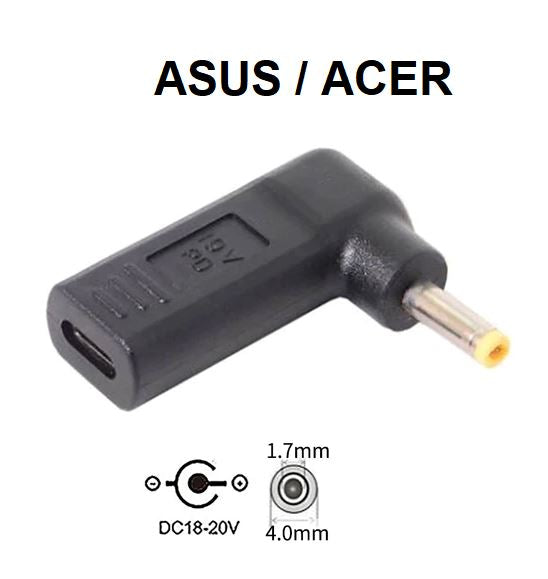 4.0mm X 1.7mm pour LENOVO / ASUS/ ACER/ TOSHIBA/ HP - Sunslice