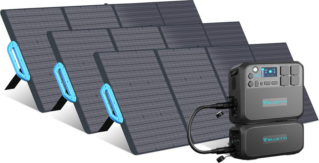 Bluetti 2kWh-8.2kWh - 2'200W Expandable Solar Generator - Sunslice