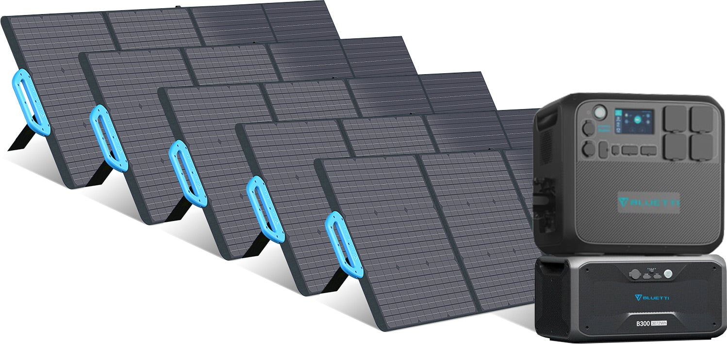 Bluetti 2kWh-8.2kWh - 2'200W Expandable Solar Generator - Sunslice