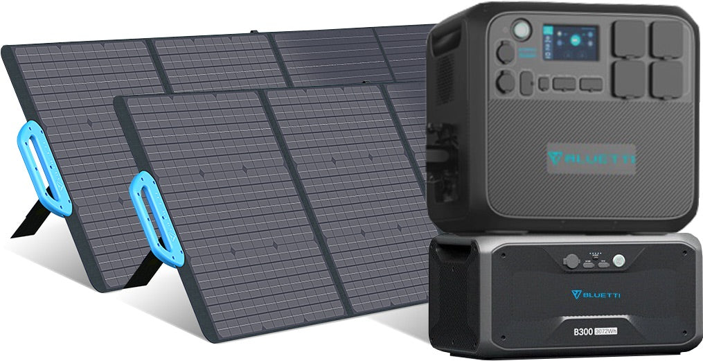 Bluetti 2kWh-8.2kWh - 2'200W Expandable Solar Generator - Sunslice