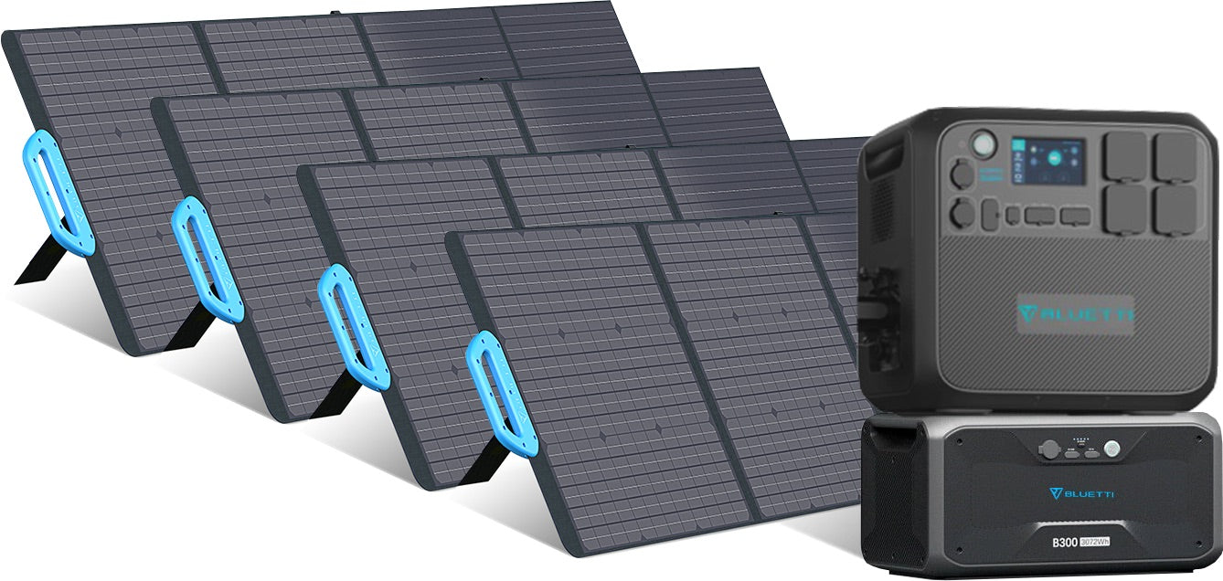 Bluetti 2kWh-8.2kWh - 2'200W Expandable Solar Generator - Sunslice