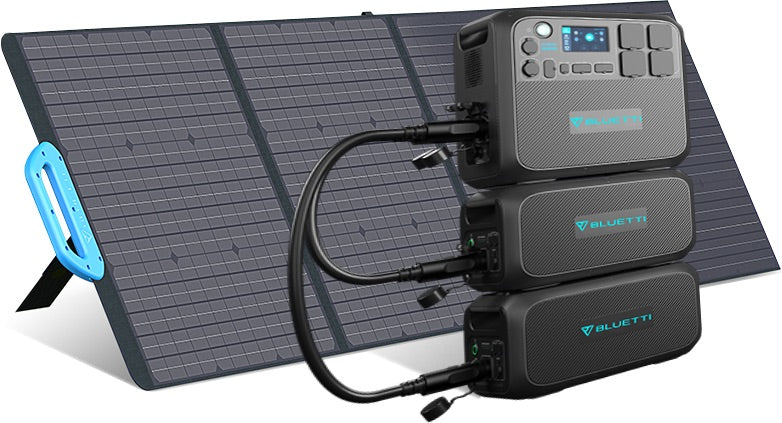 Bluetti 2kWh-8.2kWh - 2'200W Expandable Solar Generator - Sunslice