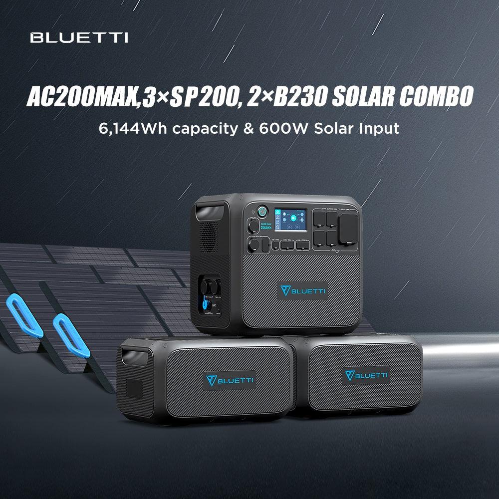 Bluetti 2kWh-8.2kWh - 2'200W Expandable Solar Generator - Sunslice