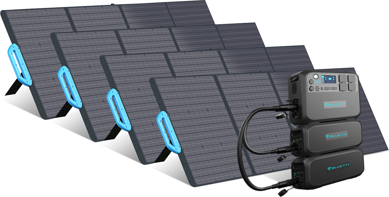 Bluetti 2kWh-8.2kWh - 2'200W Expandable Solar Generator - Sunslice
