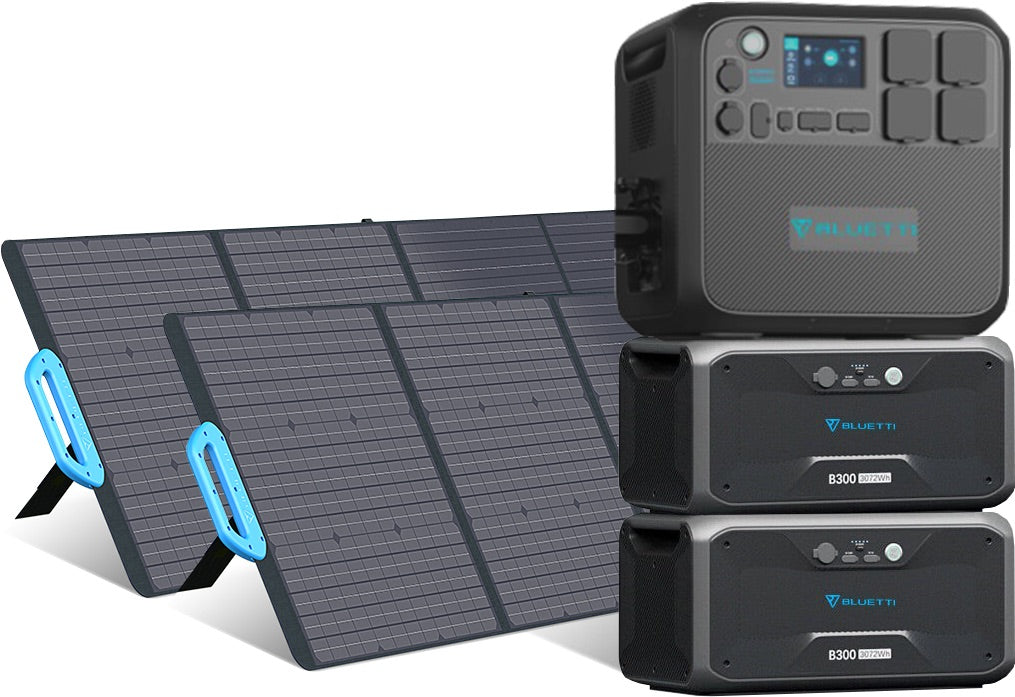 Bluetti 2kWh-8.2kWh - 2'200W Expandable Solar Generator - Sunslice