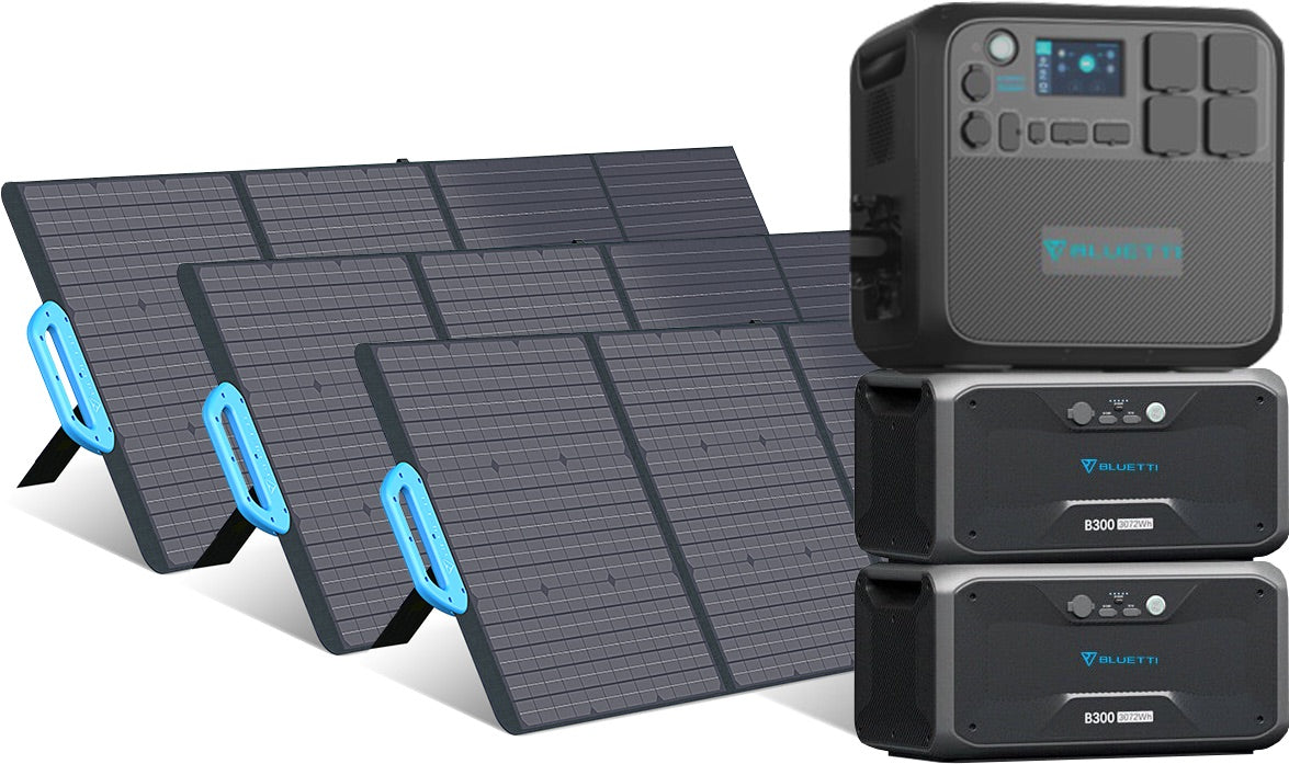 Bluetti 2kWh-8.2kWh - 2'200W Expandable Solar Generator - Sunslice