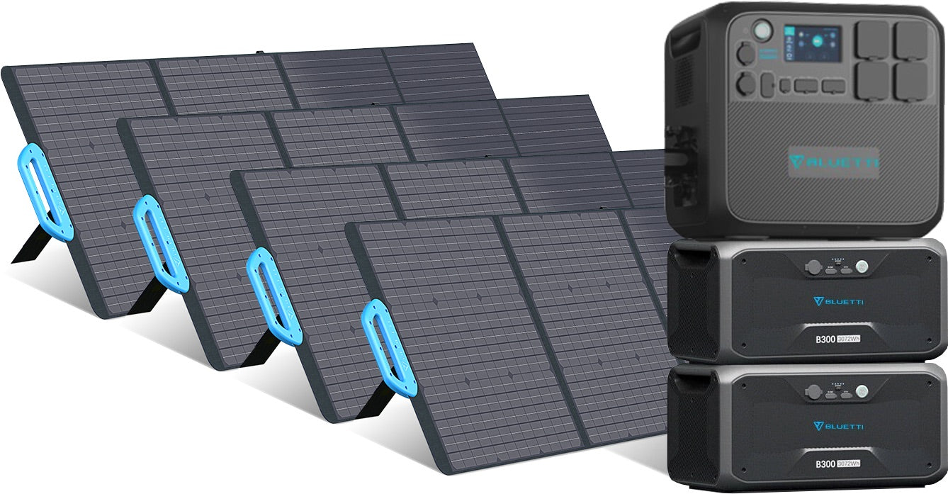 Bluetti 2kWh-8.2kWh - 2'200W Expandable Solar Generator - Sunslice