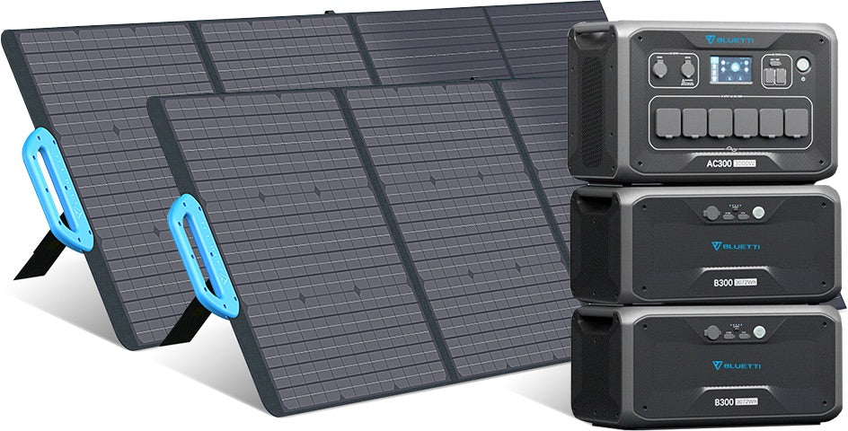 BLUETTI Portable Power Station 3000-Watt Portable Power Station (2 Solar  Panels Included) in the Portable Power Stations department at