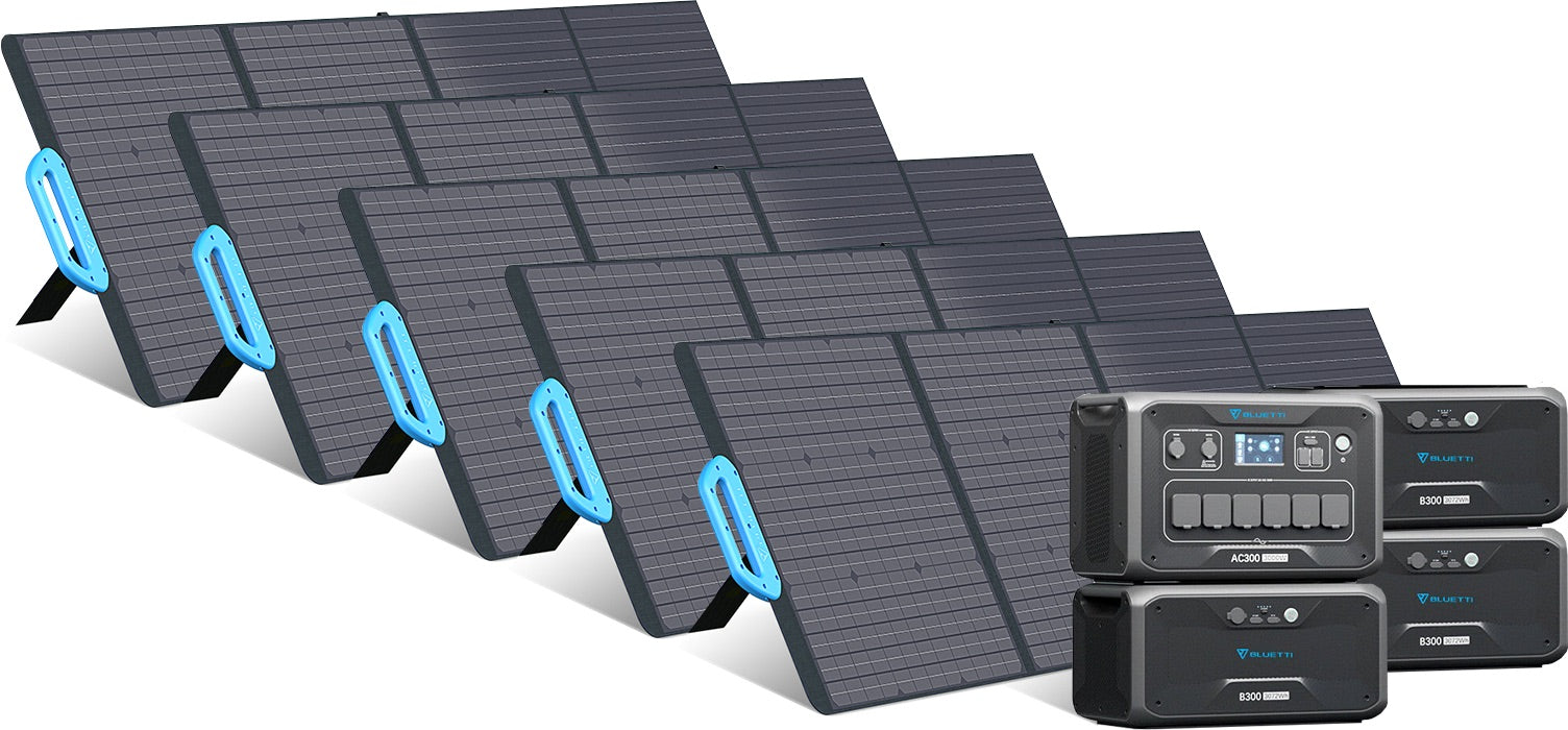 Bluetti 3kWh-12.3kWh - 3'000W Uitbreidbare Zonnegenerator - Sunslice