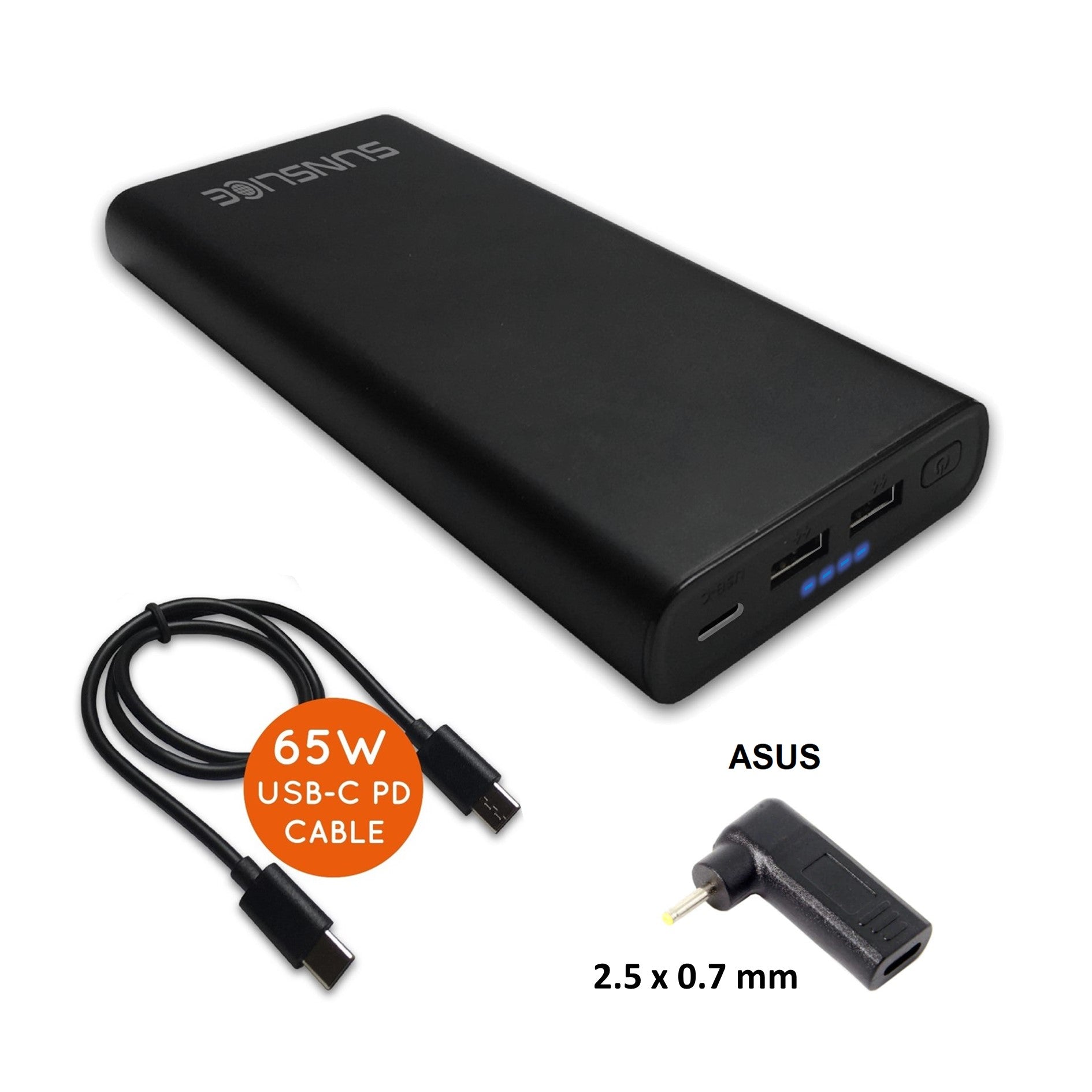 Gravity 100 Watt - Power Bank voor Laptop - Sunslice