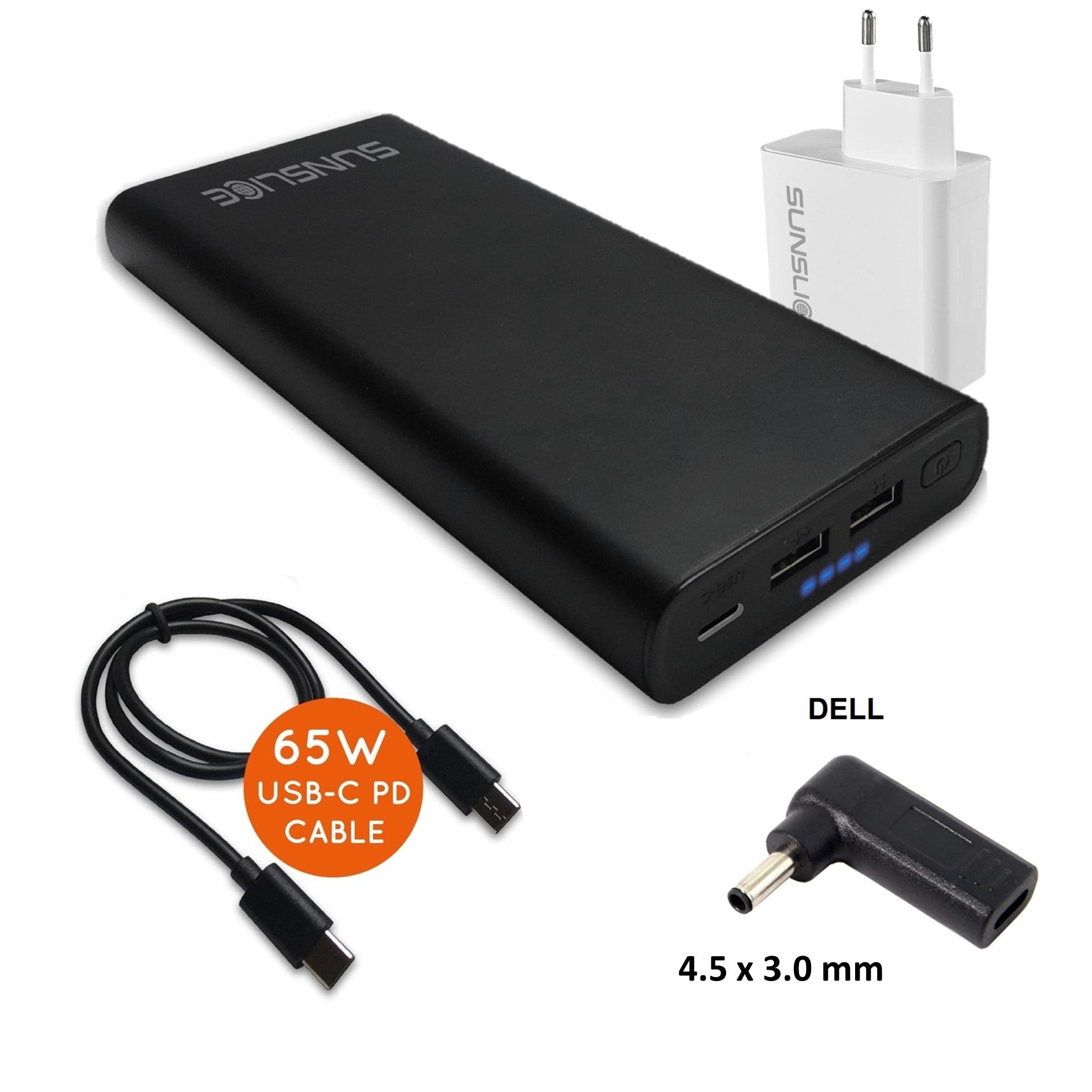 Gravity 100 Watt - Power Bank voor Laptop - Sunslice