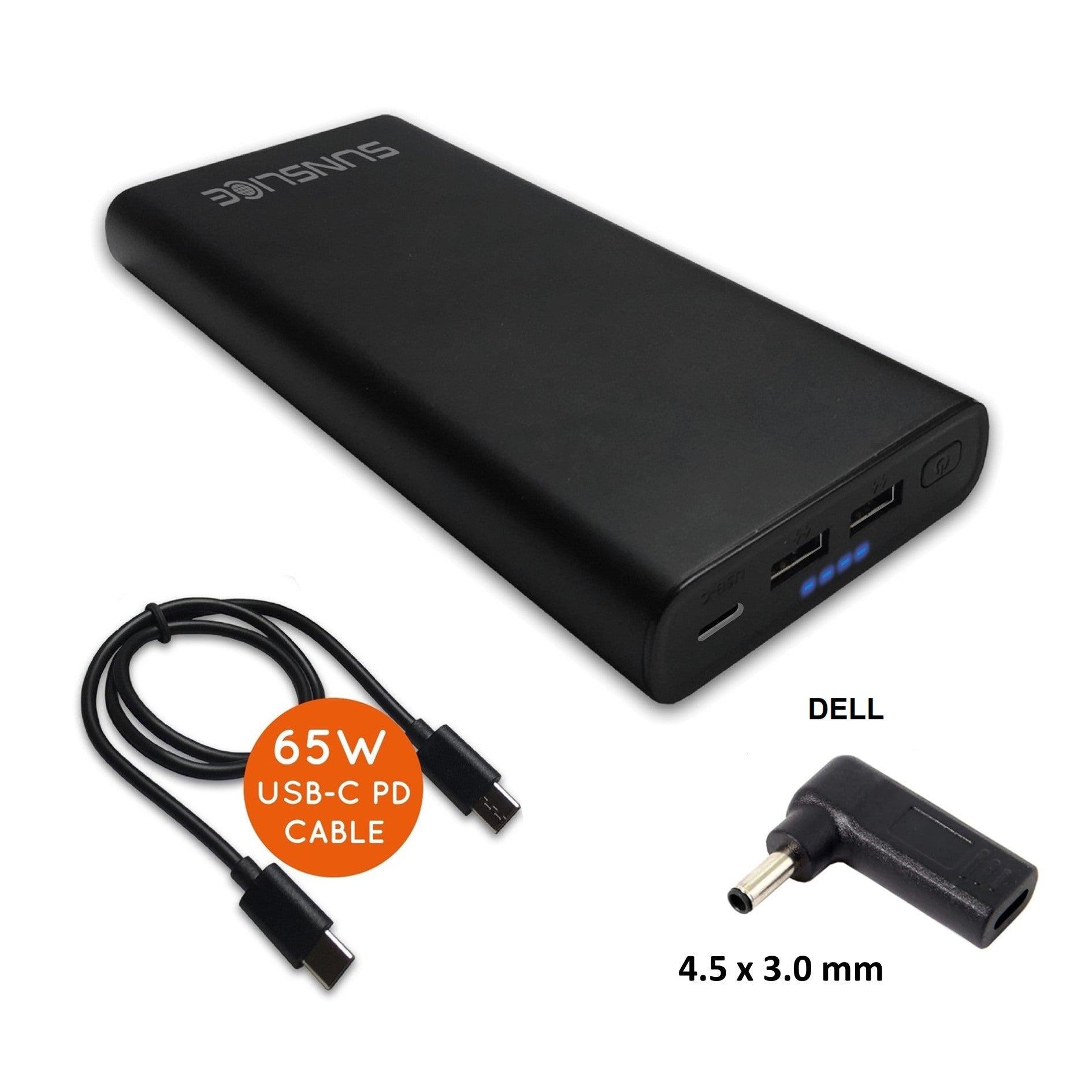 Gravity 100 Watt - Power Bank voor Laptop - Sunslice