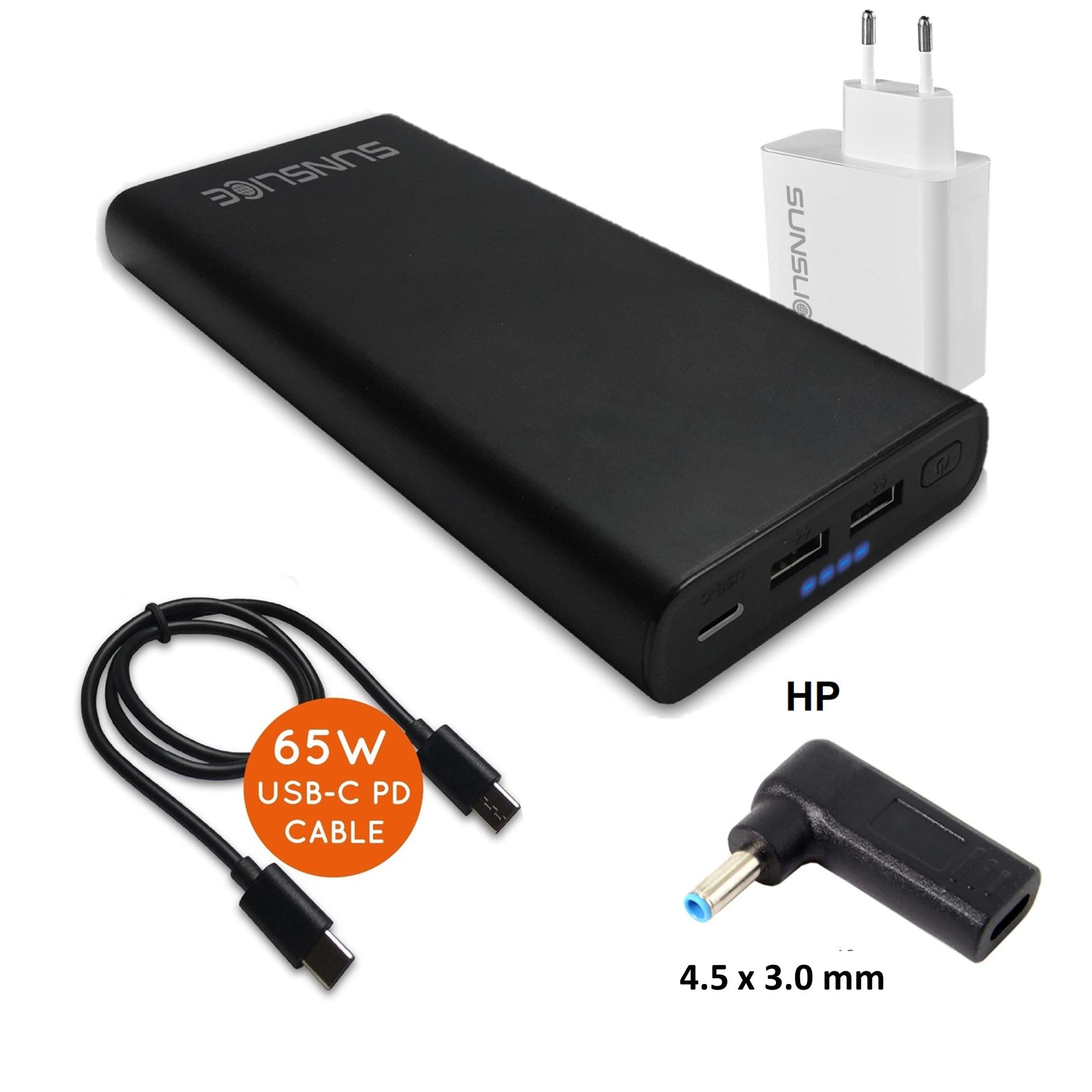 Gravity 100 Watt - Power Bank voor Laptop - Sunslice