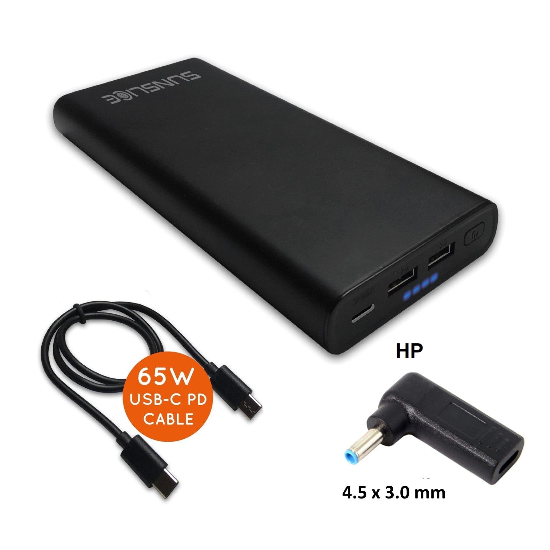 Gravity 100 Watt - Power Bank voor Laptop - Sunslice