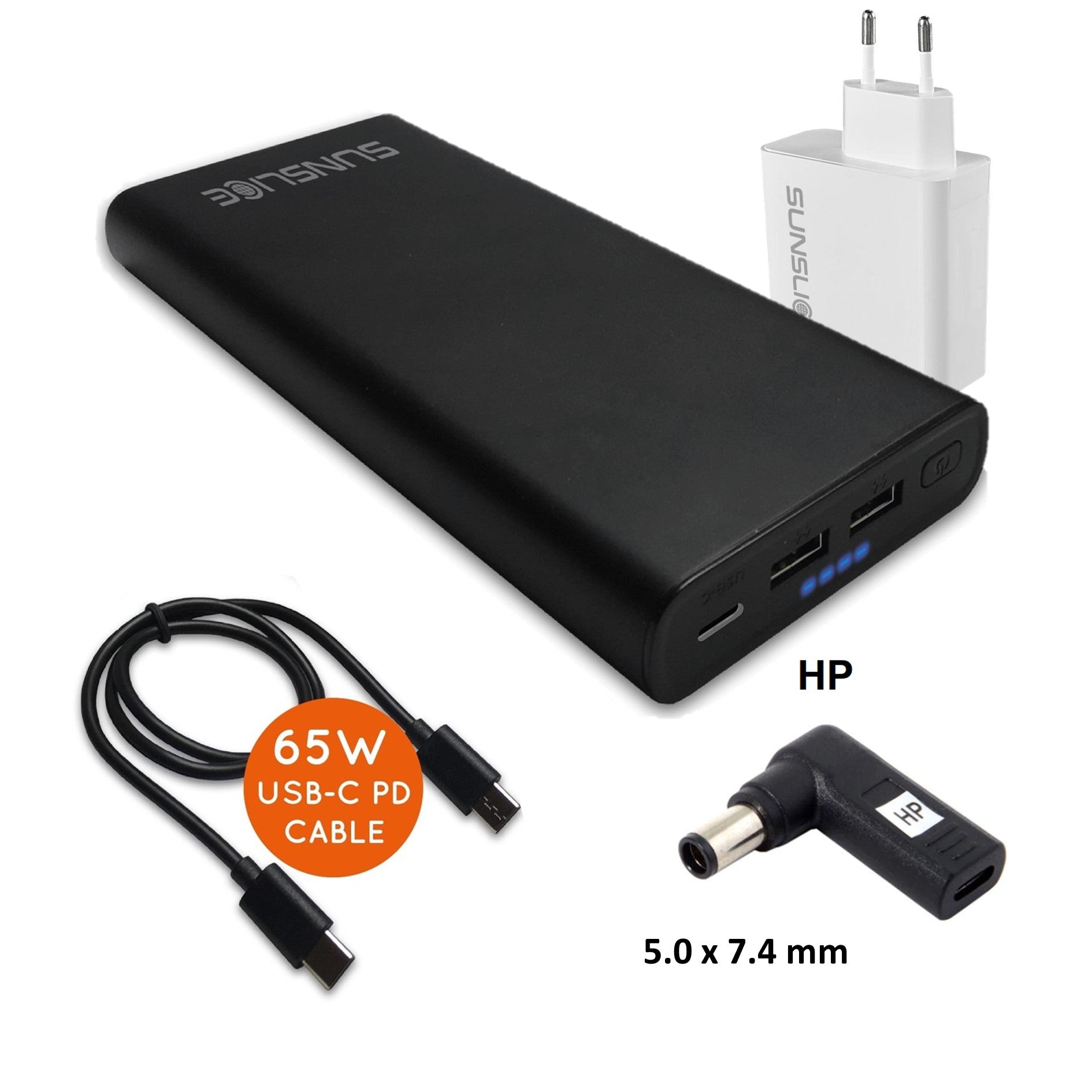 Gravity 100 Watt - Power Bank voor Laptop - Sunslice