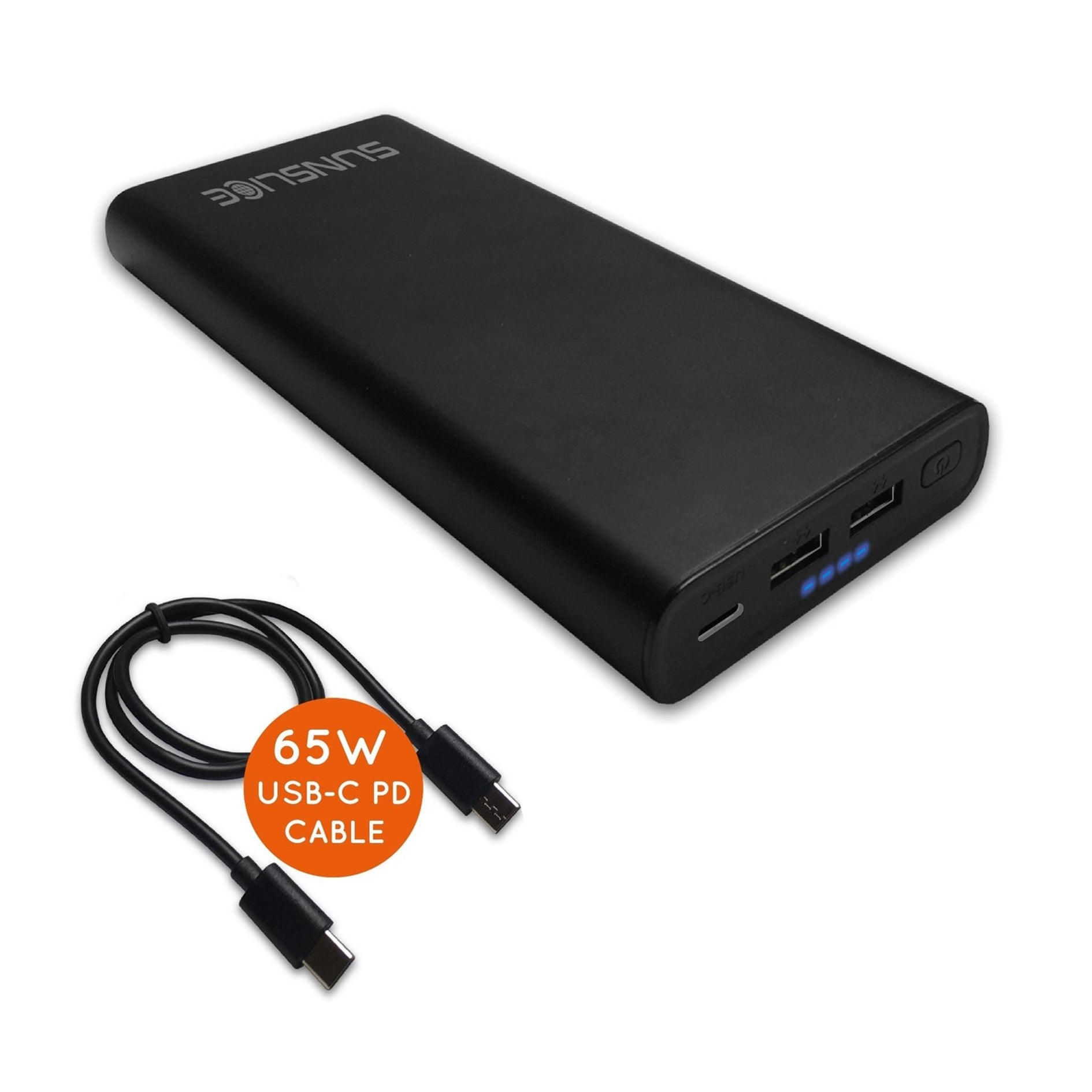 Gravity 100 Watt - Power Bank voor Laptop - Sunslice