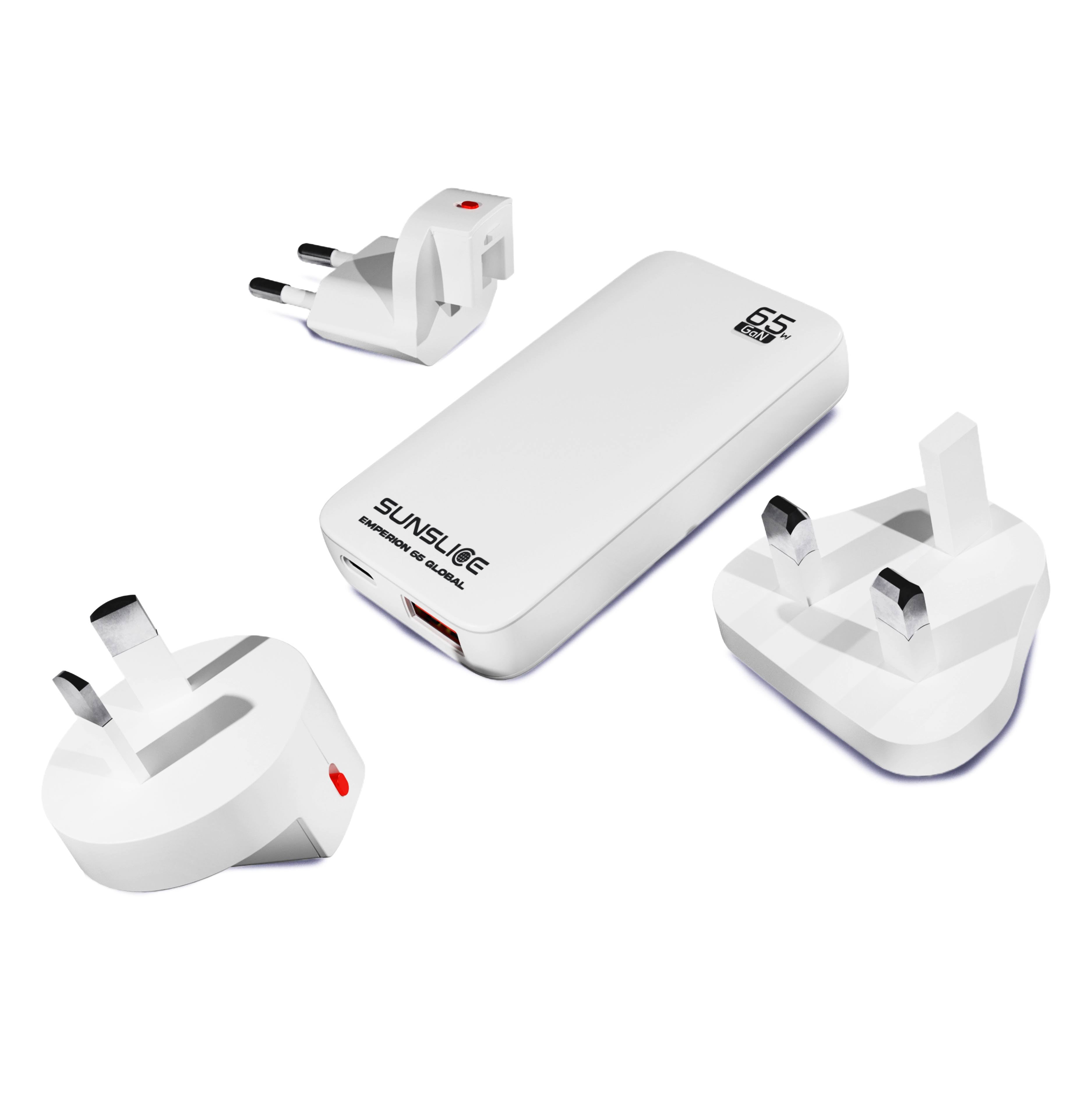 EMPERION 65 GLOBAL - 65W USB-C Laptop Reislader | Verwisselbare Internationale Stekkers
