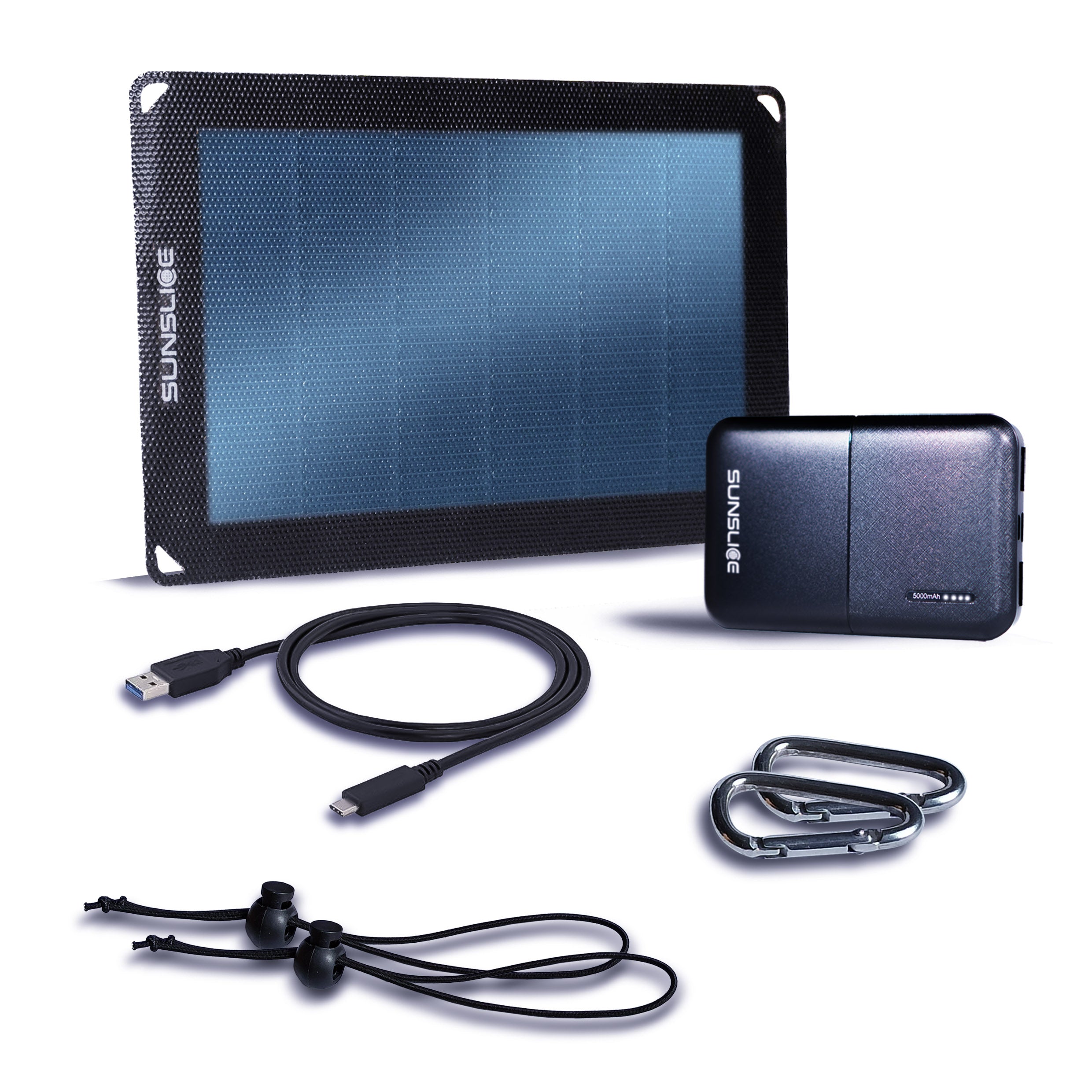 SCOUT KIT: 6 Watts Solar Panel + 5000 mAh power bank + Cable