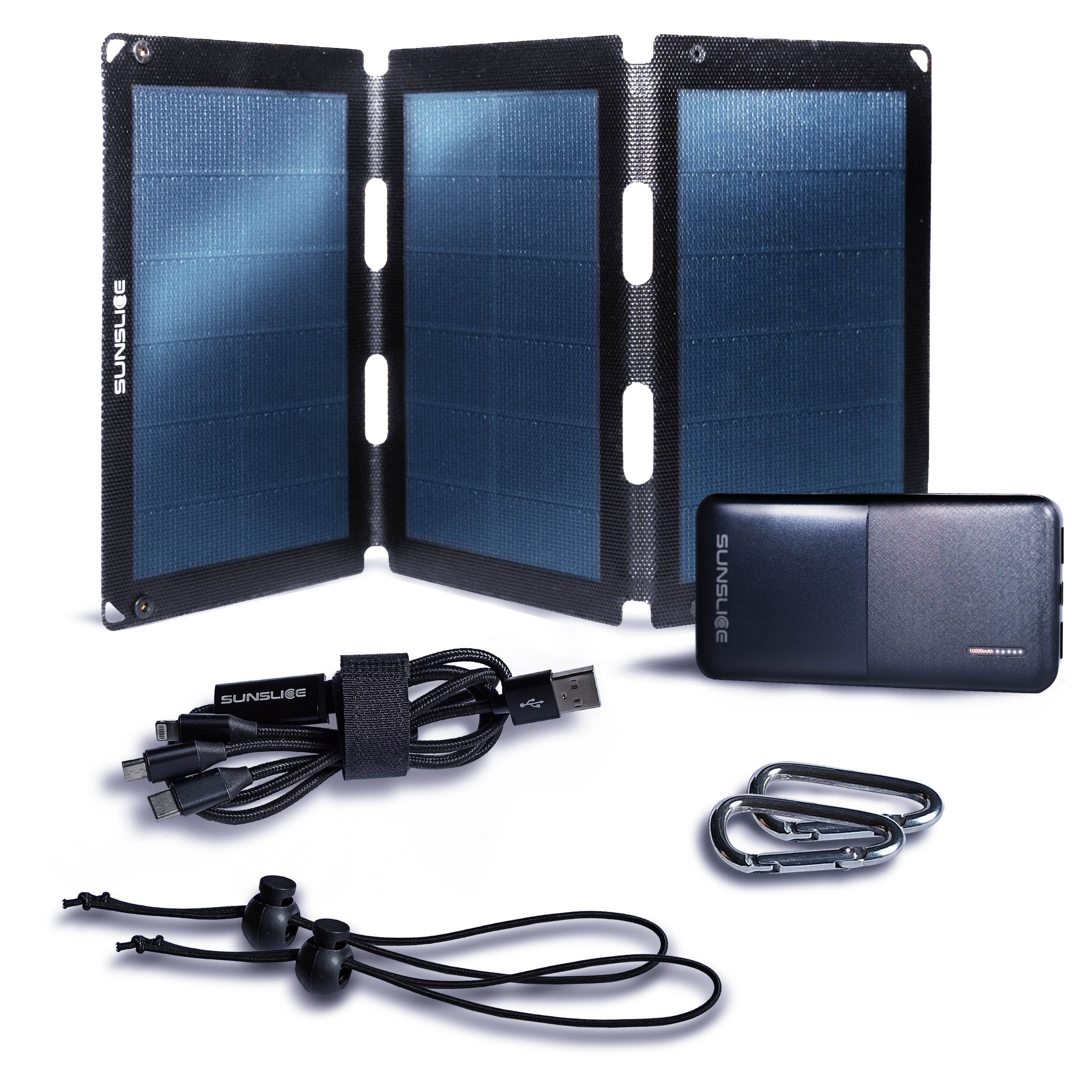 portable solar panel for camping connected to an external battery Gravity10