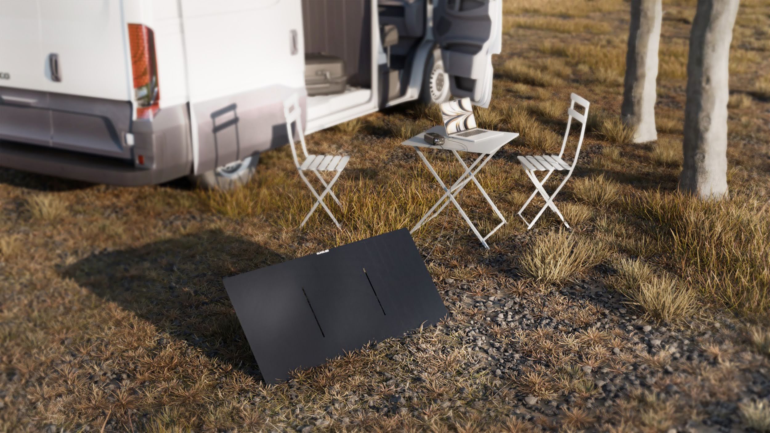 Fusion 60W Foldable Portable Solar Panel for Camping & Van Life