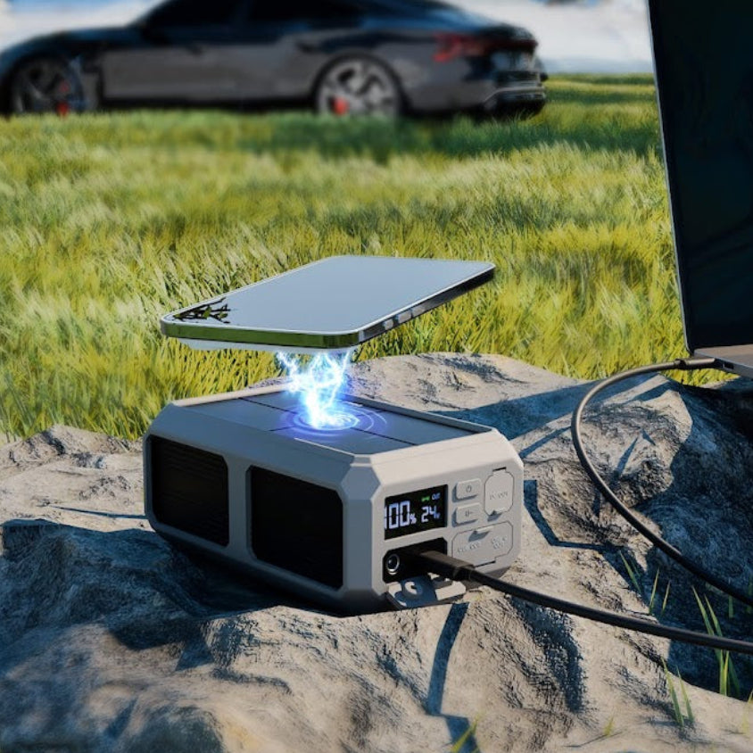 GRAVITY 27 EXTREME PRO - 100W USB-C PD Laptop Power Bank with Protective Silicone Case | Solar Compatible | MPPT | Pass-Through Charging - Sunslice