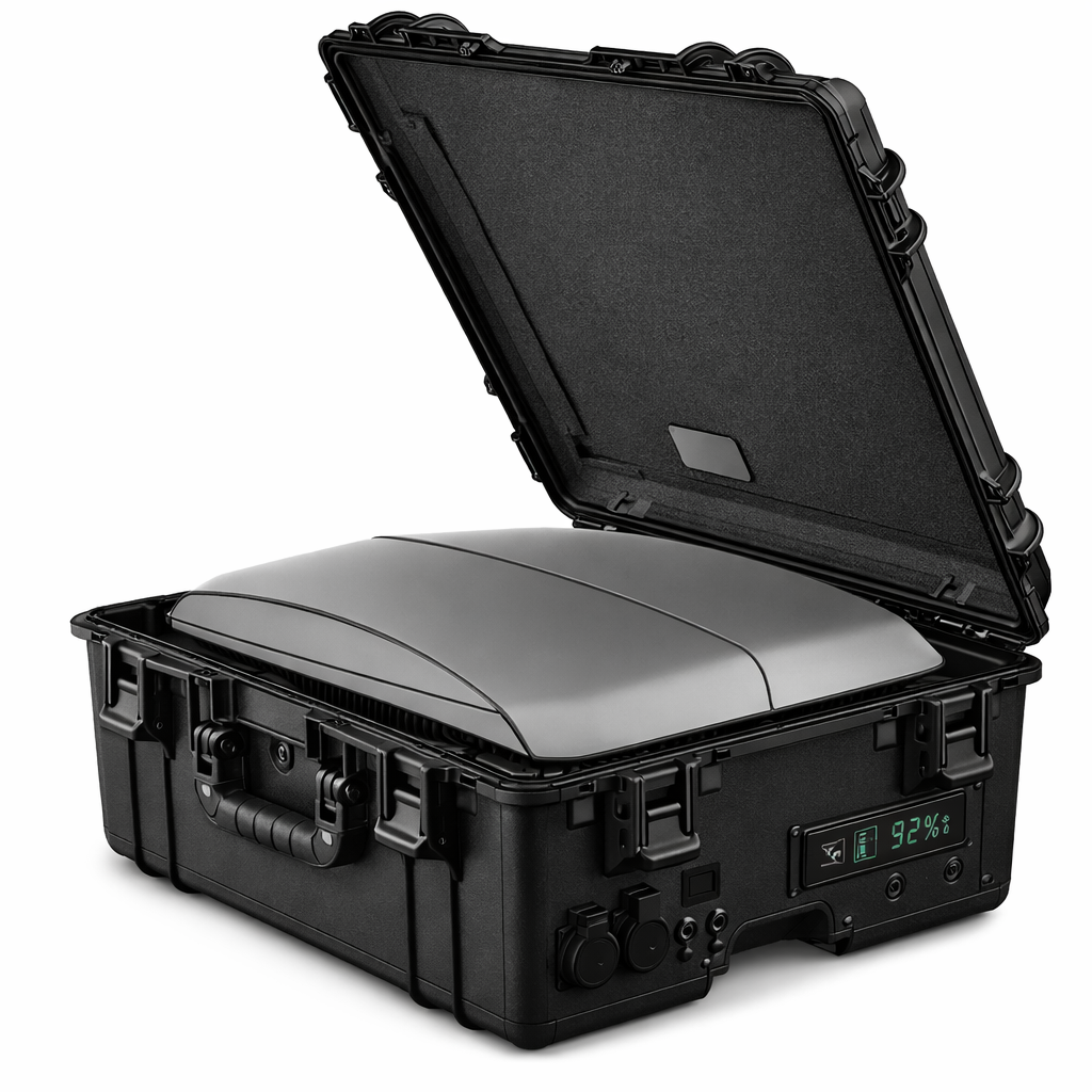 LinkPower Energy Flight Case - For Intellian OneWeb, Starlink Performance, Starlink Flat High Performance, Starlink Standard - Sunslice