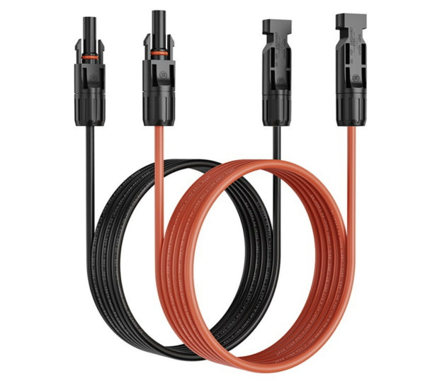 Solar Cable - MC4 Extension pair black + red