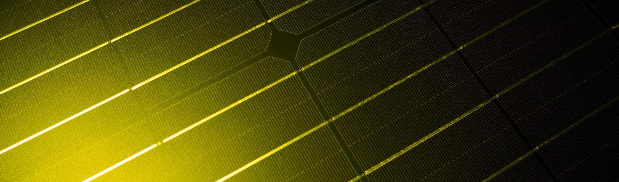 beautiful, detailed view of the solar cells of a solar power pack