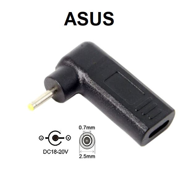 Adaptateur USB-C pour ordinateur portable - 1,7mm x 5,5mm - 19V - Pour Acer  /Sony
