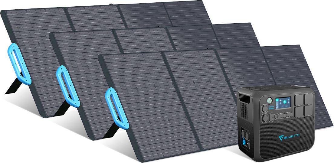 Bluetti 2kWh-8.2kWh - Générateur solaire extensible de 2'200W - Sunslice