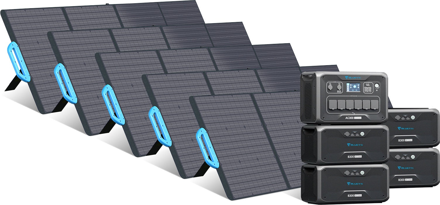 Bluetti 3kWh-12.3kWh - Générateur solaire extensible de 3'000 W - Sunslice