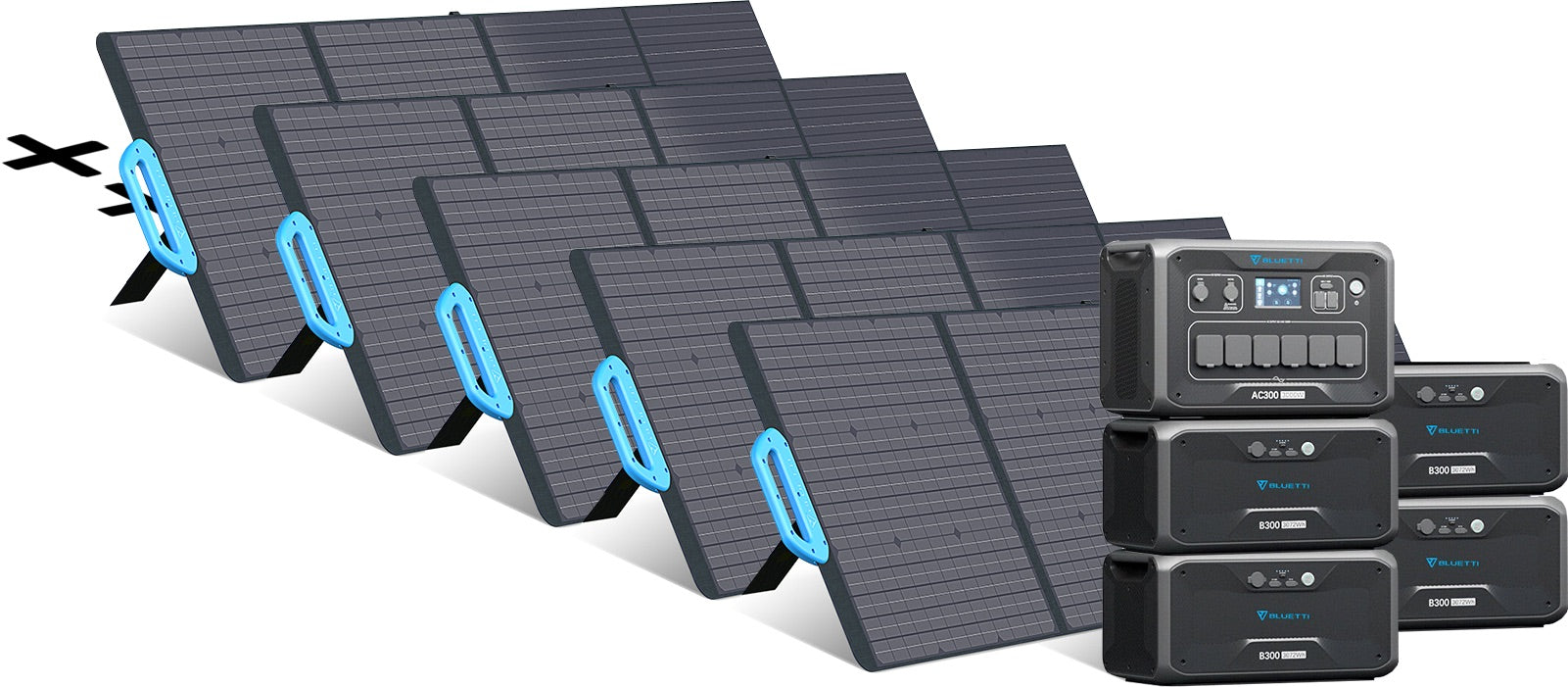 Bluetti 3kWh-12.3kWh - 3'000W erweiterbarer Solargenerator - Sunslice