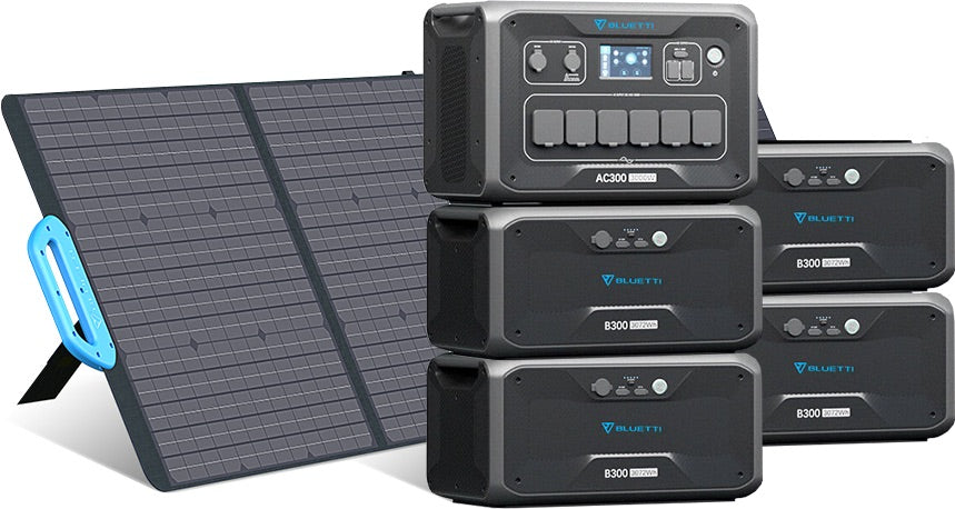 Bluetti AC300 Powerstation + B300 Zusatzbatterie Heimspeicher